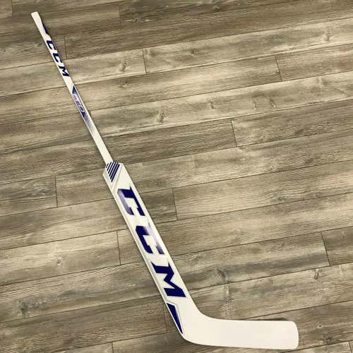 NEW! CCM PRO STOCK GOALIE STICK TORONTO MAPLE LEAFS JONATHAN BERNIER ONE PIECE