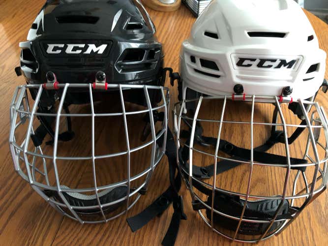 CCM Resistance Helmet Bundle B&W Size M