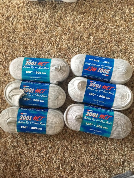 6 White 120” Hockey Lace