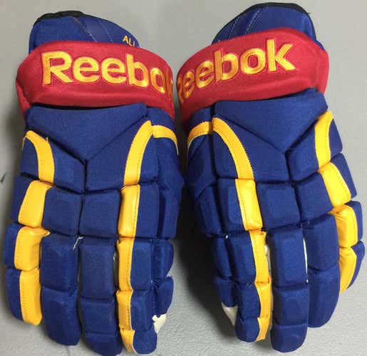 Reebok 11K All-Star 2013 ECHL Pro Stock Hockey Gloves 15" 9450