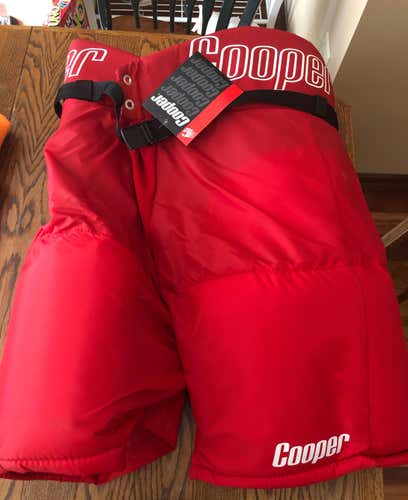 Cooper Senior Medium Red Hockey Pants
