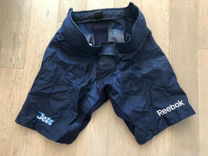 Used Reebok MPP9KC  C Blue Pro Stock Shell  Winnipeg Jets  (P102)
