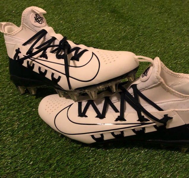 LIKE NEW Men’s 12 Nike Hurache 6 Elite Turf Cleats White Blue