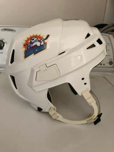 Orlando Solar Bears White V08 Helmet Pro Stock