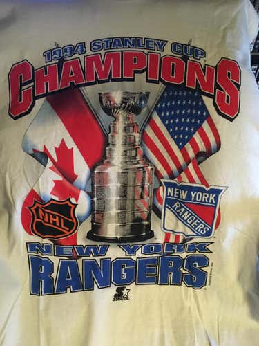 Starter's 1994 NY Rangers Cup Champs T-shirt