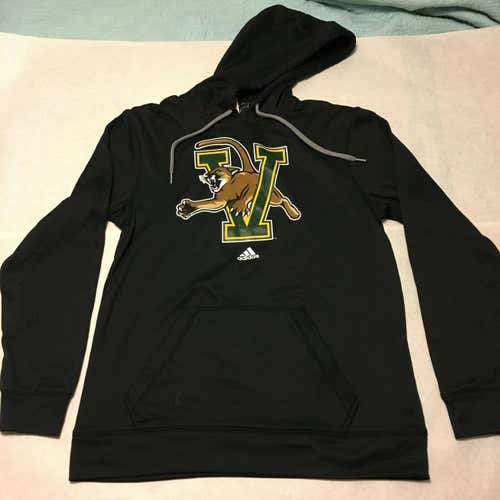 Adidas University of Vermont Catamounts Ultimate Hoodie Fleece sz S SMALL Black