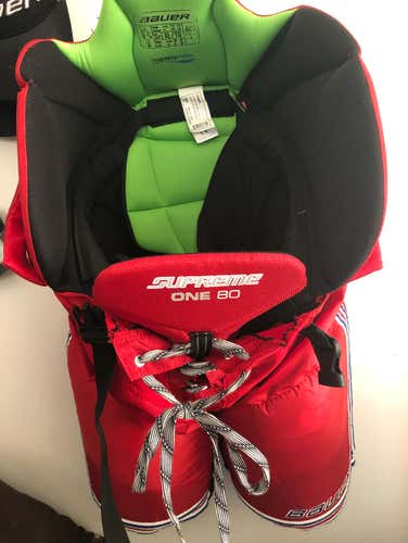 Bauer Supreme One 80,Rangers Colors,like New Used 1 10 Game Season