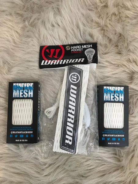 Complete Warrior String Kit + 2 Pieces Of Blatant Empire Weatherproof Non Waxed Mesh