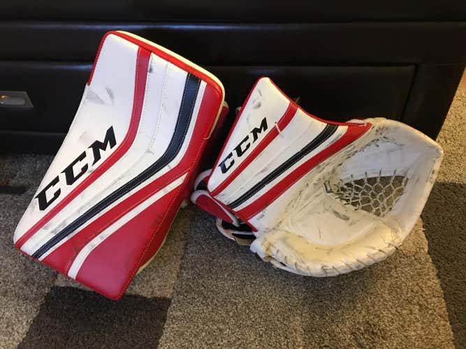 CCM Premier Pro Glove and Blocker