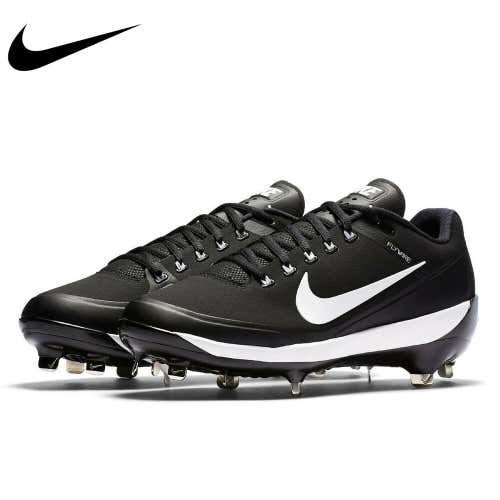 NIKE AIR ALPHA CLIPPER '17 PRO MAX BASEBALL CLEATS 10.5 METAL SPIKES FLYWIRE $100 BRAND NEW BLACK