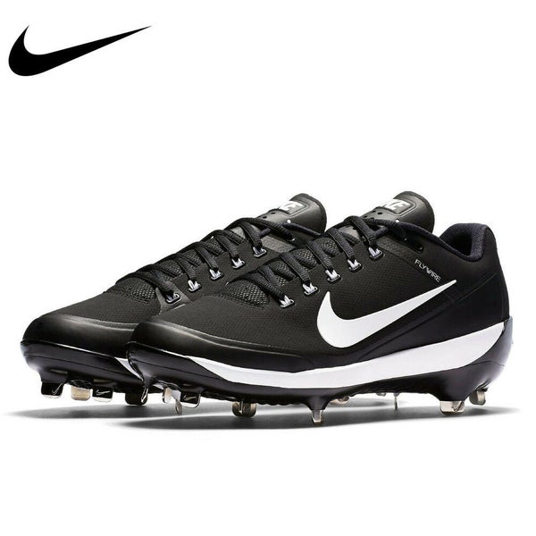 NIKE AIR ALPHA CLIPPER '17 PRO MAX BASEBALL CLEATS 10.5 METAL SPIKES FLYWIRE $100 BRAND NEW BLACK