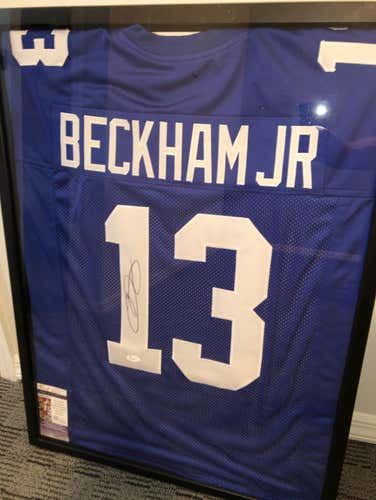Odell Beckham Jr. autographed Jersey- AUTHENTIC WITH JSA CERTIFICATION (#13 New York Giants)