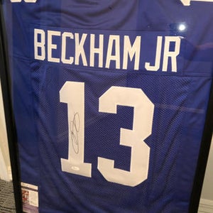 Odell Beckham Jr. autographed Jersey- AUTHENTIC WITH JSA CERTIFICATION  (#13 New York Giants)