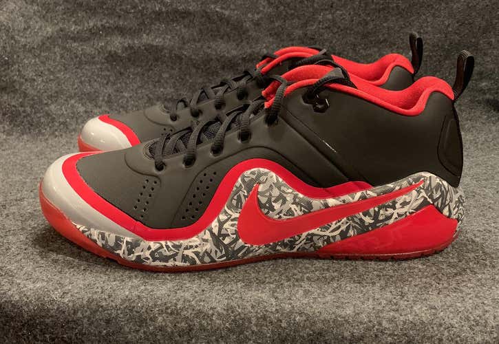 Nike Force Zoom Trout 4 Turf Baseball Shoes 917838-060 Black/Red/Gray  Size 11