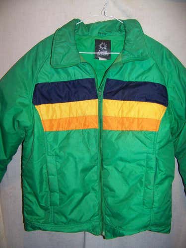 Vintage Alpine Design Down Ski Jacket, Men's Large