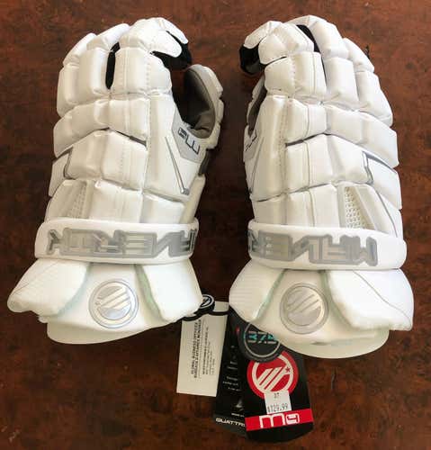 BNWT MAVERIK M4 Gloves. White. Size Large/13”
