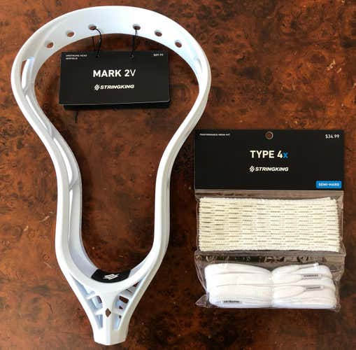 BNWT StringKing Mark 2V Head With BNWT StringKing Type 4X Perfomance Mesh/String Kit