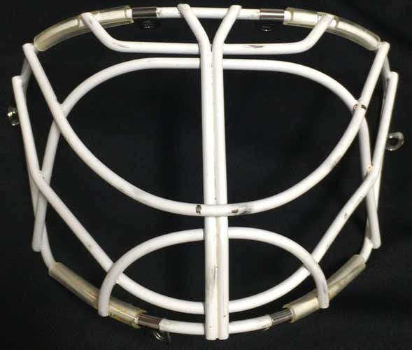 Used Bauer Profile Goalie Cage Pro Stock 961, 961, 950, 951 White 9475