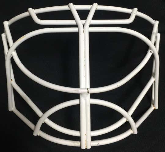 Used Bauer Profile Goalie Cage Pro Stock 961, 961, 950, 951 White 9478