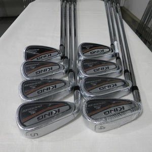 Cobra King Oversize OS Iron Set - 4-PW, GW - XP 85 R300 Regular Steel - NEW - LH