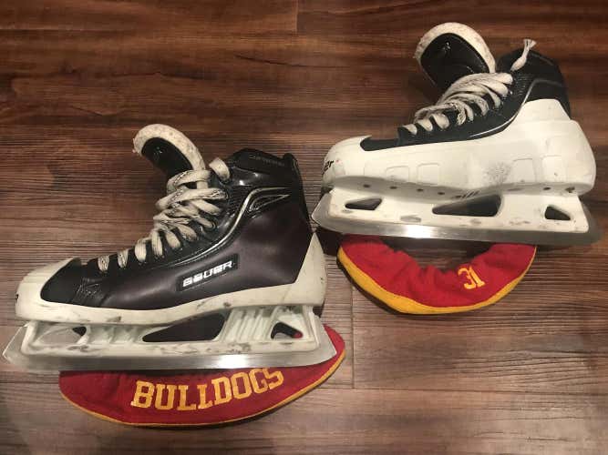 Custom Pro Stock Size 10 Bauer Supreme One100 Goalie Skates Senior (GREAT CONDITION)