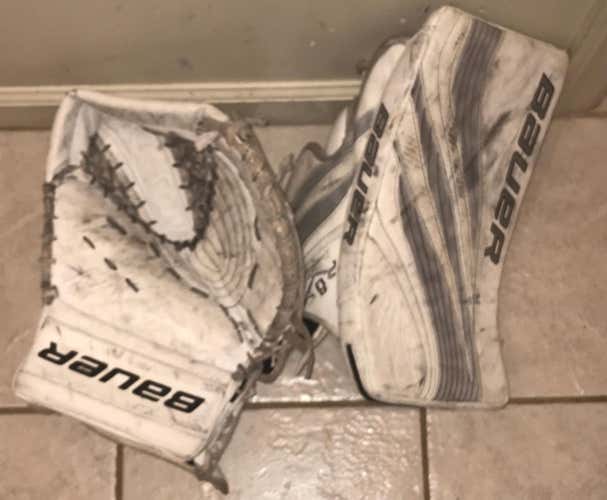 Bauer RX8 rare LIMITED EDITION Bauer Glove And Blocker