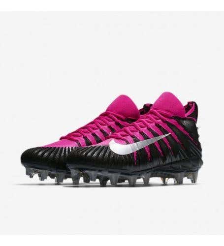 Nike Alpha Menace Elite TD BCA sz 10 Black Pink 918203 006 Breast Cancer