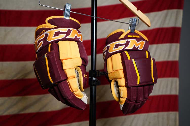 Arizona State University NCAA Pro Stock CCM Classic Pro 4-Roll Gloves Size 14"
