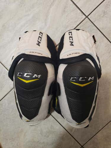 CCM Ultra Tacks elbow pads, senior small, worn 3 times