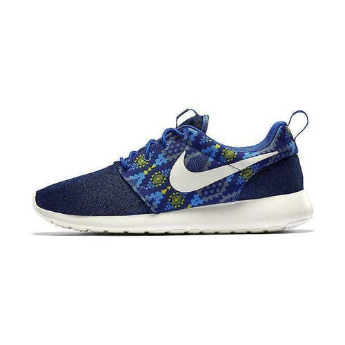 Nike Roshe Run One Print sz 11.5 Royal Photo Blue Sail 655206 410 Floral Aztec