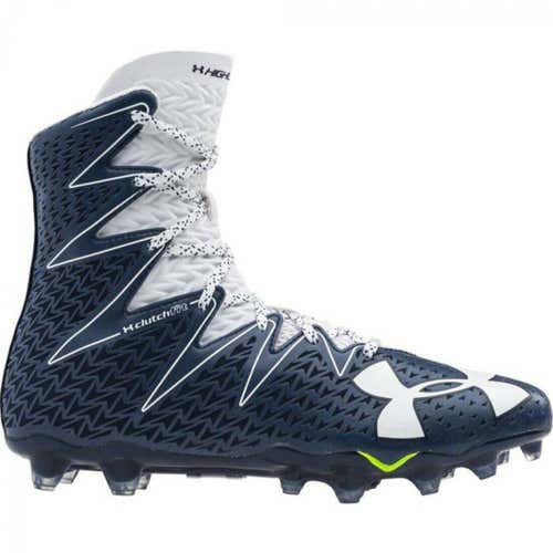 Under Armour UA Highlight MC sz 13 Navy White 1269693 411 Molded Football Cleat