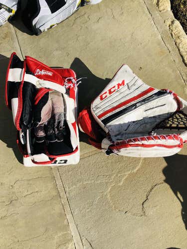 CCM Premier R1.9 Goalie Glove & Blocker Regular Intermediate