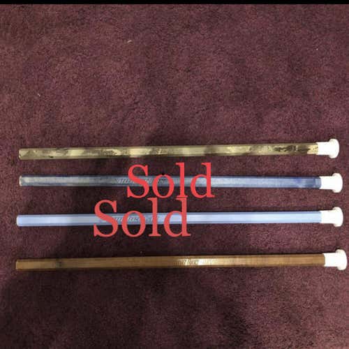 Brand New Lumber Lax Attach Shaft Wood Brown w/ Rocket Mesh Lacrosse Tape Saver Butt