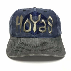 VTG Georgetown Hoyas Acid Wash Snapback Hat 1990s Cap NCAA One Size Fits All