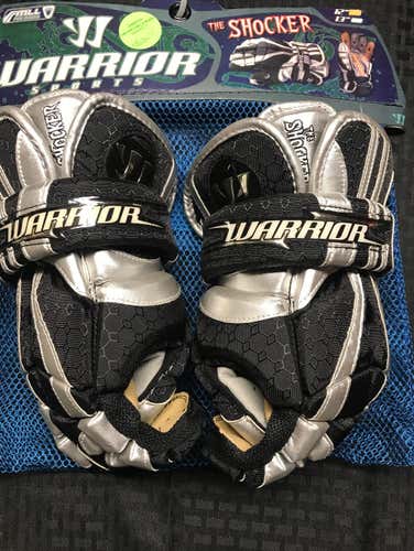 New With Tags Warrior The Shocker Gloves 12” Lax Lacrosse / Hockey Gloves