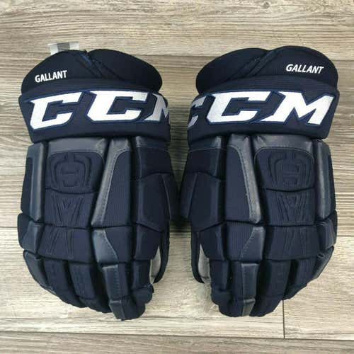NEW! CCM CRAZY LIGHT FLORIDA PANTHERS NHL PRO STOCK HOCKEY GLOVES 14" GALLANT