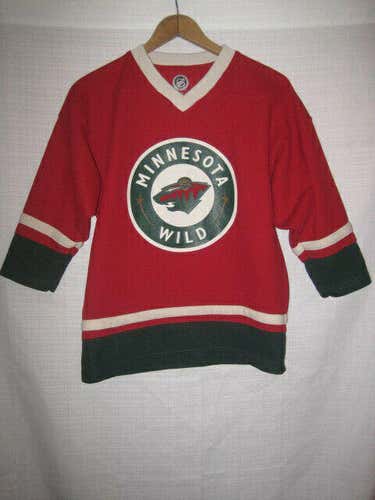 Minnesota Wild Zach Parise Hockey Jersey kids boys L 12/14 NHL