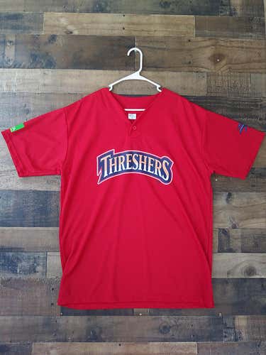 New MiLB FSL Baseball CLEARWATER THRESHERS PHILADELPHIA PHILLIES Button Jersey Shirt