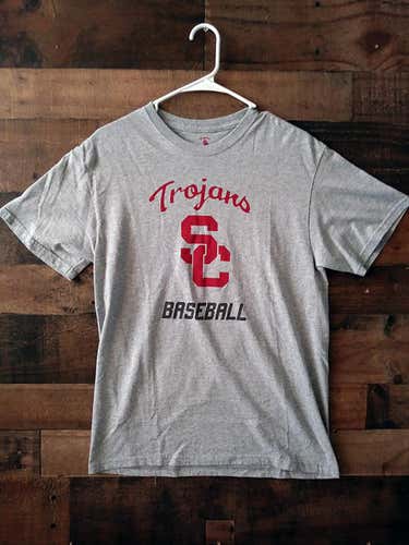 NCAA College USC UNIVERSITY SOUTHERN CALIFORNIA TROJANS Grey Baseball Team Shirt