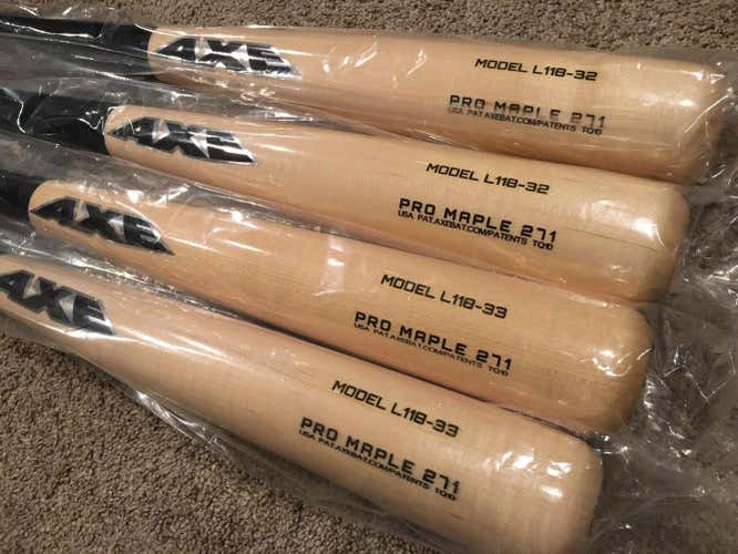 2019 AXE Pro Maple 271 Wood Baseball Bat ~ 32" ~ L118 ~ New