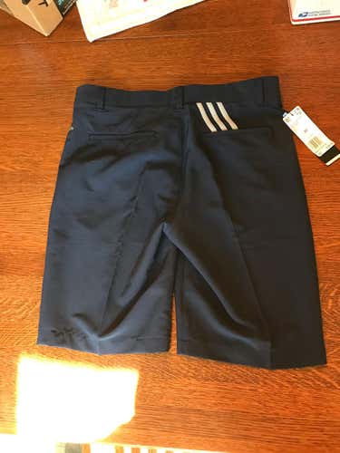 New Adidas 3-Stripe Golf Shorts 30 Waist