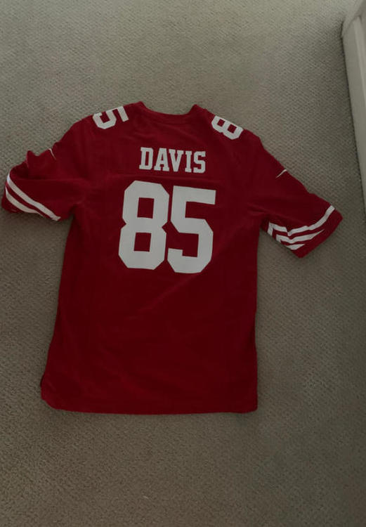 vernon davis jersey authentic