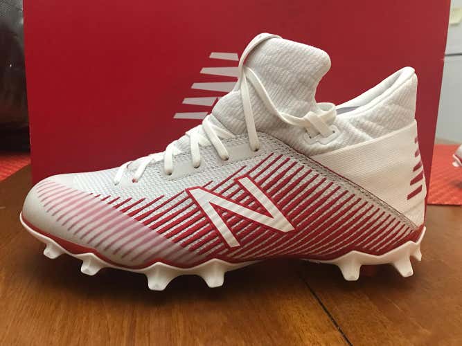 Brand New NB Freeze LX 2.0 Lacrosse Cleats Red/White 7.5 "NEVER WORN"