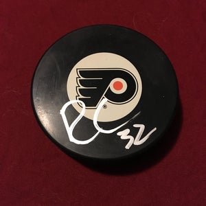 Riley Cote Signed Autographed Philadelphia Flyers NHL Hockey Puck