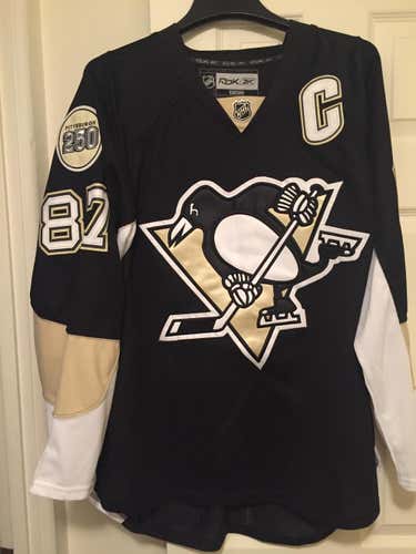 Pittsburgh Penguins Sidney Crosby Reebok Premier Home Black Jersey #87