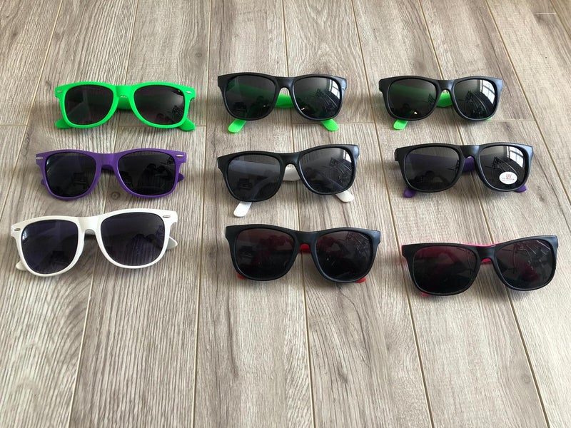 9 Assorted sunglasses (UConn, RP3, 3DLacrosse, etc)