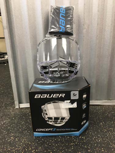 New Bauer Concept 3 Full Face Shield Hockey