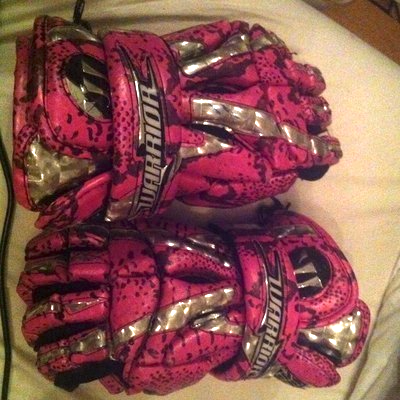 Warrior Gator Mac Daddy Pink Gloves