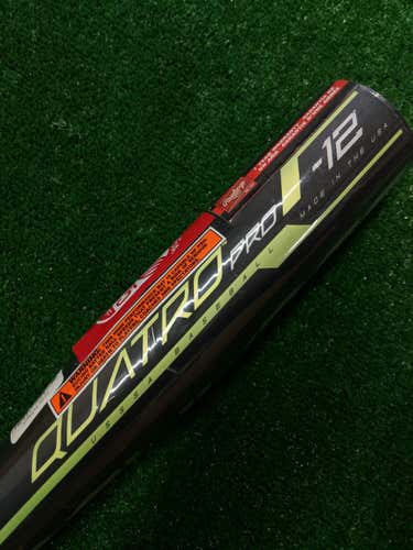 2019 Rawlings Quatro PRO USA 30"/18oz (-12) 2 5/8" Baseball Bat (Full 1yr Warranty)