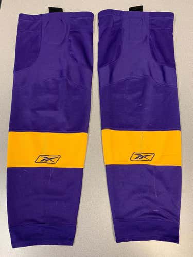 LA Kings Reebok Edge Purple/Gold retro color socks - Senior